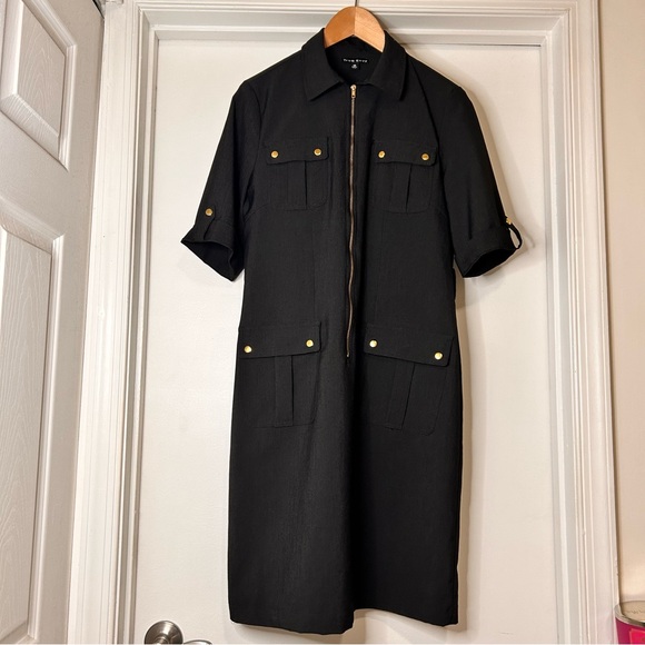 True Envy Black Utility Dress - Size 10 - Picture 2 of 12